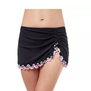 Profile by Gottex Women's Pretty Wild Tricolora Ruffle Swim Skirt Size 10